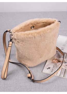Elegant Faux Fur Crossbody Bag